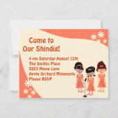 Sha La A Girl Group Shindig Einladung (Vorderseite)