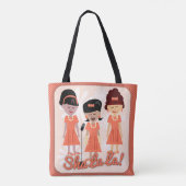 Sha La Girl Group Cartoon Tasche (Rückseite)