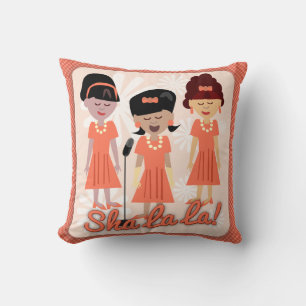 Sha La La Sixties Girl Group Cartoon Kissen