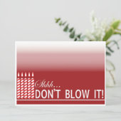 Sha Überraschung Geburtstagsparty Einladung | Rot (Stehend Vorderseite)