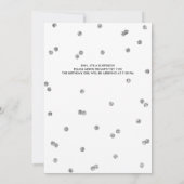 Sha Überraschung Geburtstagsparty Imitats Glitzer  Einladung (Rückseite)