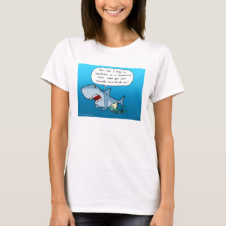 Shaaark Ansehen-Weiß-T - Shirt