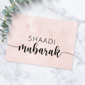 Shaadi Mubarak Islamic Wedding Dua Herzlichen Glüc Karte
