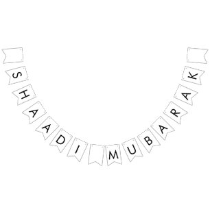Shaadi Mubarak Wimpelgirlande Banner