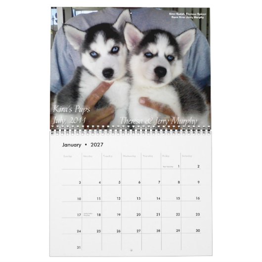 SHAAZ 2012 Kalender (Jan 2027)