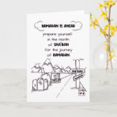 Shaban - Holy Month Blessings Karte (Gelbe Blume)