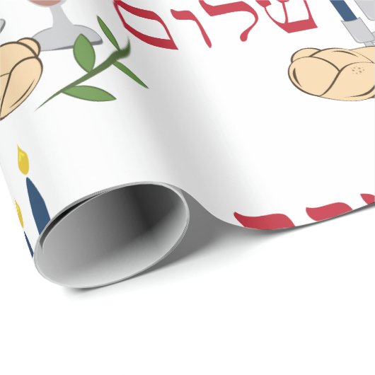 Shabat Geschenkpapier (Rolleneckpunkt)