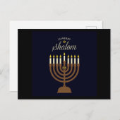 Shabat Shalom Postkarte (Vorne/Hinten)