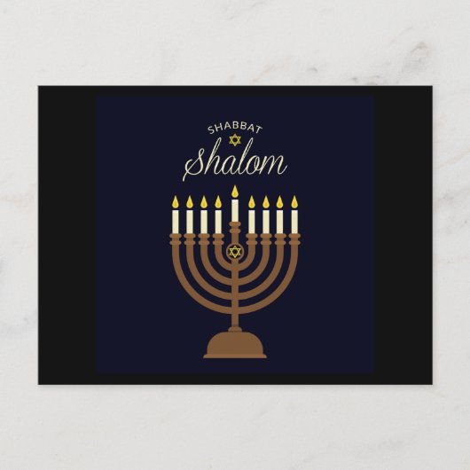 Shabat Shalom Postkarte (Vorderseite)
