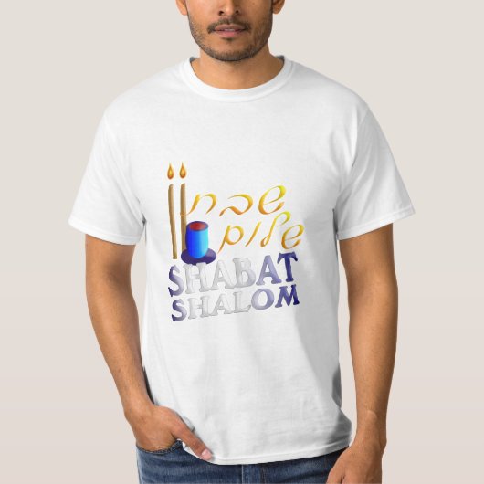 Shabat Shalom T-Shirt (Vorderseite)
