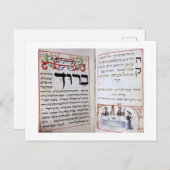 Shabbat, ש ב ת einladungspostkarte (Vorne/Hinten)