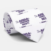ShABBAt Abba weiß das Beste Krawatte (Gerollt)