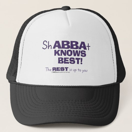 ShABBAt Abba weiß das Beste Truckerkappe (Vorderseite)