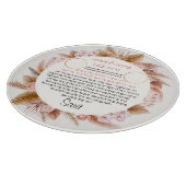 Shabbat Candle Holder Pampas Design Cutting Board Schneidebrett (Ecke)