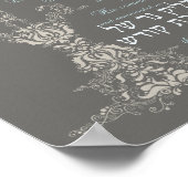 Shabbat Candle Sessing Poster (Ecke)