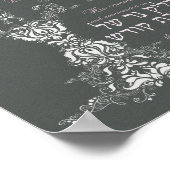 Shabbat Candle Sessing Poster (Ecke)