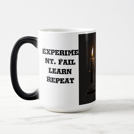 Shabbat Candles Icon Illuminating Stärke' Verwandlungstasse (Links)