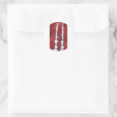 Shabbat Candles Runder Aufkleber (Tasche)