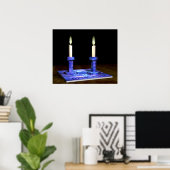 Shabbat Candlesticks Poster (Heimbüro)
