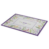Shabbat Challah Cutting Board Hebrew Floral Schneidebrett (Ecke)