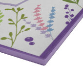 Shabbat Challah Cutting Board Hebrew Floral Schneidebrett (Ecke)