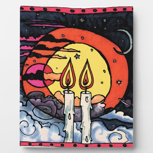 Shabbat Fotoplatte (Vorderseite)