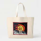 Shabbat Jumbo Stoffbeutel (Vorne)