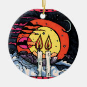 Shabbat Keramik Ornament (Vorne)