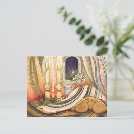 Shabbat Postkarte (Stehend Vorderseite)