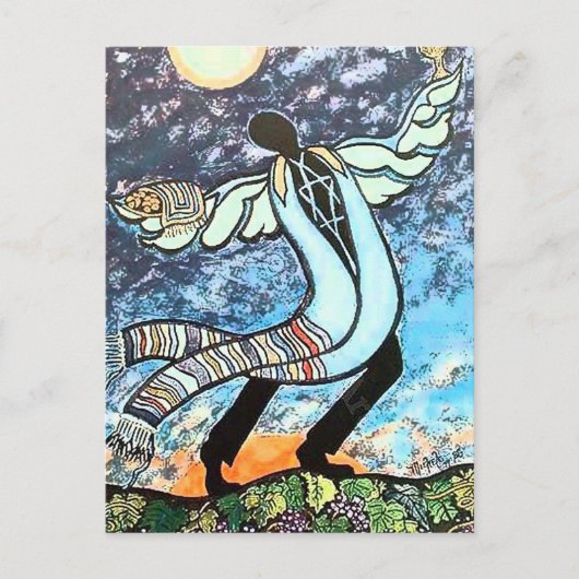 Shabbat Postkarte (Vorderseite)