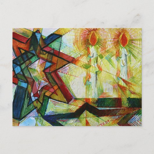 Shabbat Postkarte (Vorderseite)