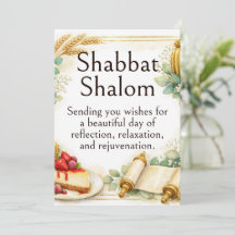 Shabbat Schalom, Aquarell Whimsical Sukkulenten