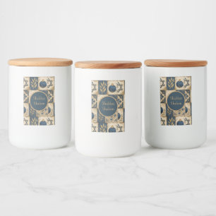 Shabbat Schalom editierbares Lebensmittel-Label, B Lebensmitteletikett