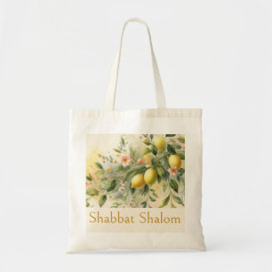 Shabbat Schalom, Italienischer Zitronenhain Boho B Tragetasche