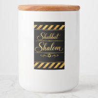 Shabbat Schalom jüdische Judaica Gold Schwarz Luxu