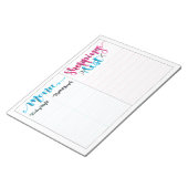 Shabbat Shabbos Menü Shopping List Notepad Notizblock (angewinkelt)