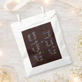 Shabbat Shalom aus Edelsteinen in allen Farben Geschenktütchen