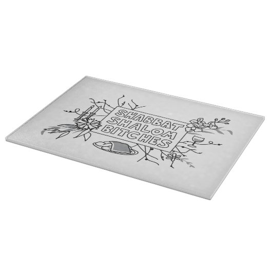 Shabbat Shalom B!$@#s! Schneidebrett (Ecke)