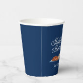 Shabbat Shalom Custom Blue Sabbat Dinner Pappbecher (Rechts)