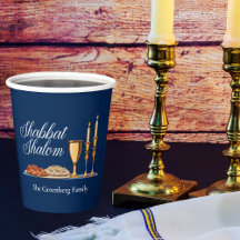 Shabbat Shalom Custom Blue Sabbat Dinner