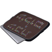 Shabbat Shalom Gemstone Kunst - Friedlicher Segen Laptopschutzhülle (Vorne Knopf)