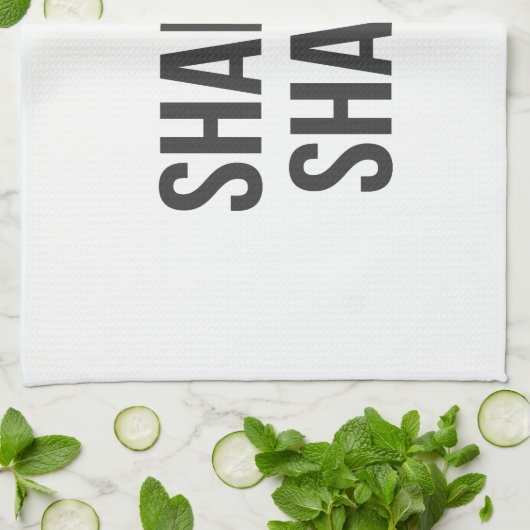 Shabbat Shalom Geschirrtuch (Gefaltet)