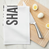 Shabbat Shalom Geschirrtuch (Viertel Falte)