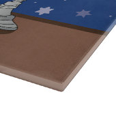 Shabbat Shalom Glass Challah Board 15"x11" Schneidebrett (Ecke)