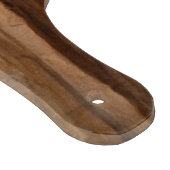 Shabbat Shalom Holzeffekt Glasplatte Schneidebrett (Ecke)