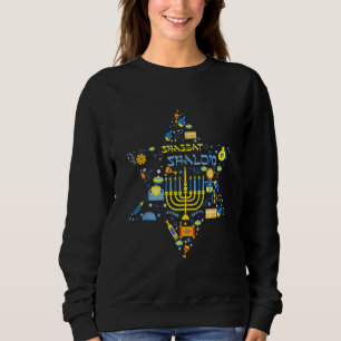 Shabbat Shalom Israelite Jüdin Oy Vey Sweatshirt