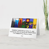 Shabbat Shalom Karte (Rückseite)