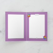 Shabbat Shalom Menorah Grußkarte Karte (Innenseite)