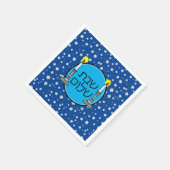 Shabbat Shalom Napkins Serviette (Ecke)