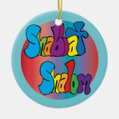 Shabbat Shalom Ornament (Vorne)